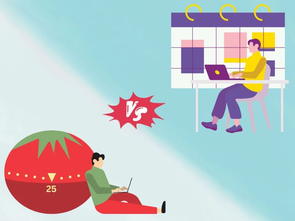 pomodoro technique vs time blocking